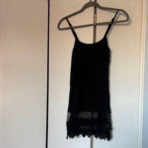 Black Lace Trim cami